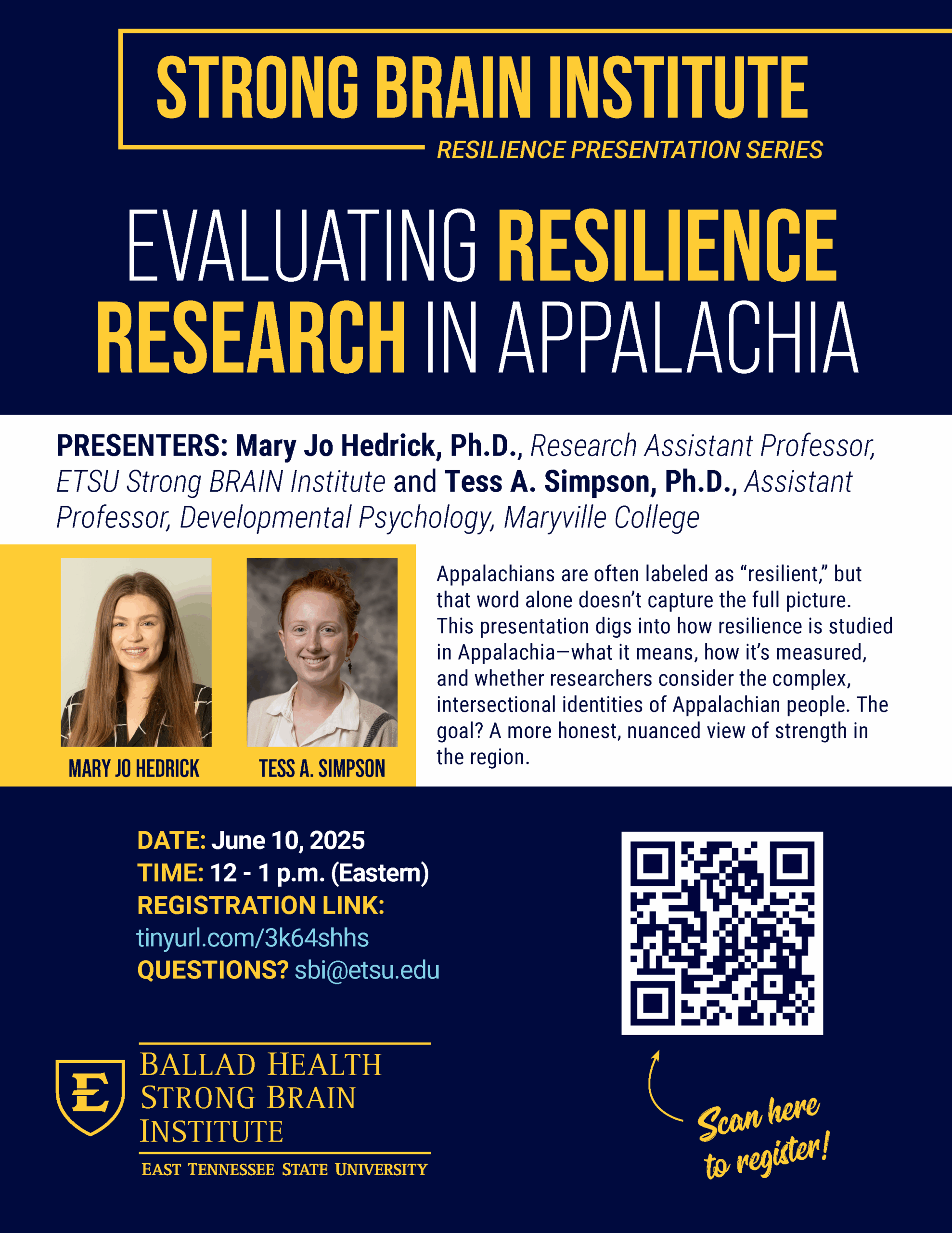 Strong Brain Institute Event - Click to register